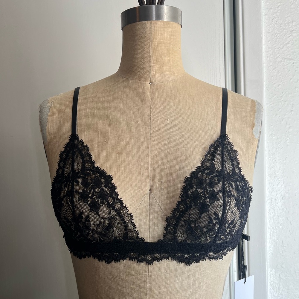 Dolce & Gabbana Black Lace Bralette Size US M